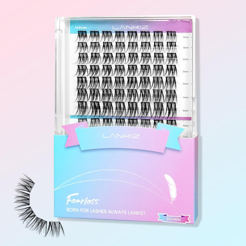 Lankiz Lash Clusters Hybrid/002 Classic/004 Natural/005 and All-in-One Kit Individual Lash Extensions